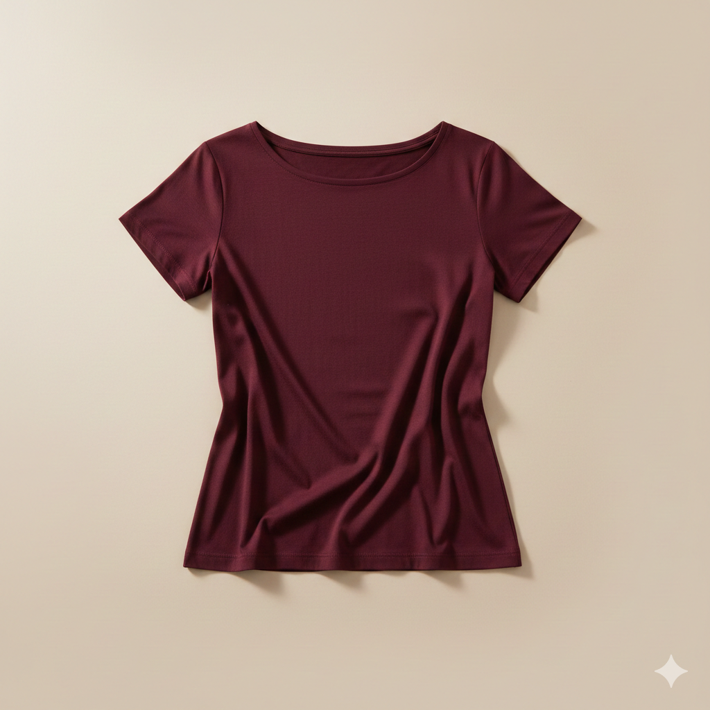 Camiseta cuello barco